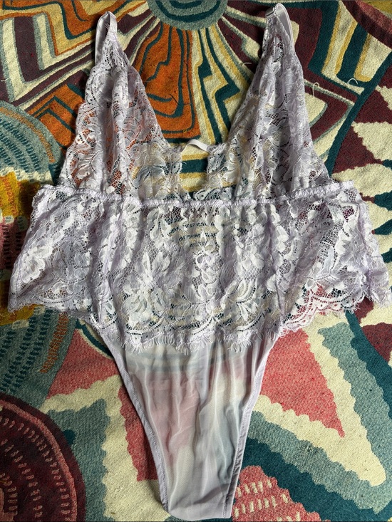 Adore Me Other - Adore Me Lavender Lace Bandeau Bralette